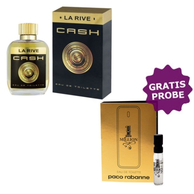La Rive Cash Men - Eau de Toilette, echantillon Paco Rabanne 1 Million