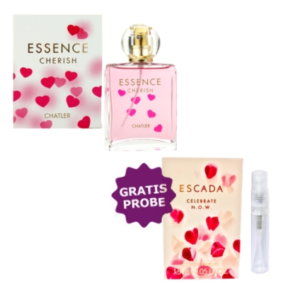 Chatler Essence Cherish 100 ml + echantillon Escada Celebrate N.O.W.