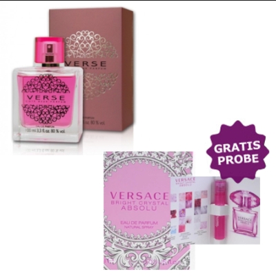 Cote Azur Verse Pink 100 ml + echantillon Versace Bright Crystal Absolu