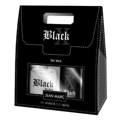 Jean Marc X Black Men - Set pour Homme, After Shave 100 ml, Deodorant 150 ml