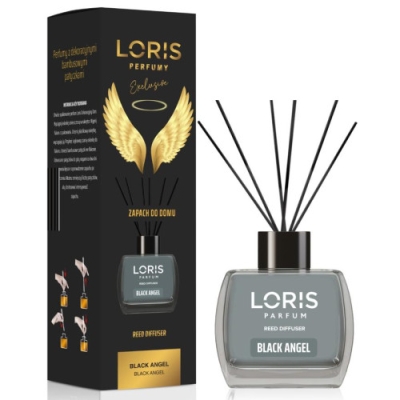 Loris Ange Noir, Diffuseur Arôme, Desodorisant sticks - 120 ml