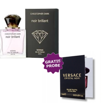 Christopher Dark Noir Brillant 100 ml + echantillon Versace Crystal Noir