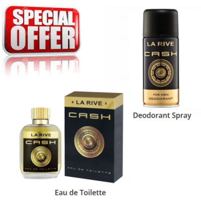 La Rive Cash Men - Promotional Set, Eau de Toilette Pour Homme, Deodorant