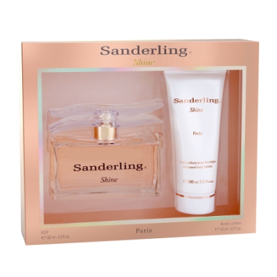 Paris Bleu Sanderling Shine - Coffret pour Femme, Eau de Parfum, Lotion pour le corps