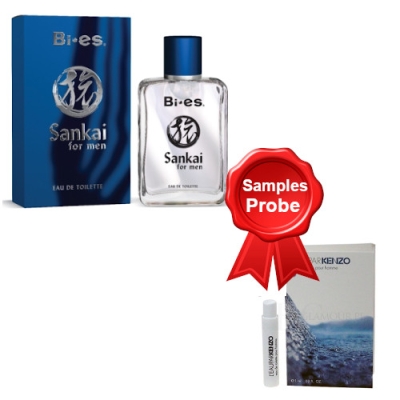Bi-Es Sankai Men 100 ml + echantillon Kenzo L'eau Par Kenzo Homme
