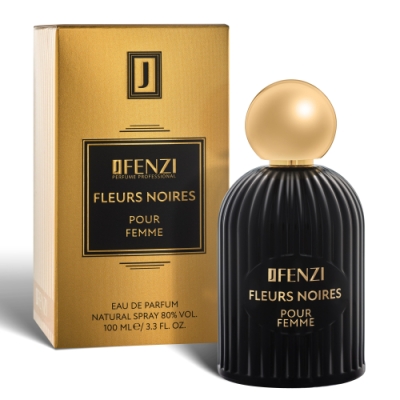 JFenzi Fleurs Noires Femme - Eau de Parfum Pour Femme 100 ml