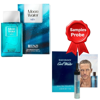 JFenzi Moon Water Men 100 ml + echantillon Davidoff Cool Water Men