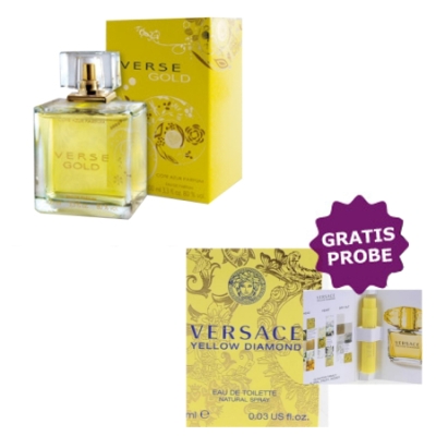 Cote Azur Verse Gold Woman 100 ml + echantillon Versace Yellow Diamond