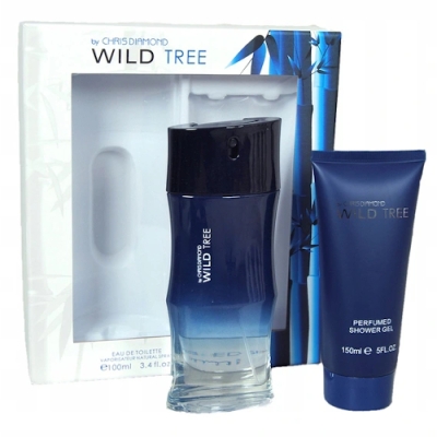 Chris Diamond Wild Tree - Coffret Pour Homme, Eau de Toilette, Gel Douche