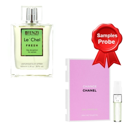 JFenzi Le Chel Fresh 100 ml + echantillon Chanel Chance Eau Fraiche