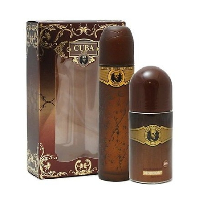 Cuba Gold - Coffret Pour Homme, Eau de Toilette, Deodorant Roll-On