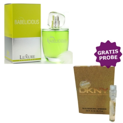 Luxure Babelicious - Eau de Parfum Pour Femme 100 ml, echantillon Donna Karan Be Delicious 1,5 ml