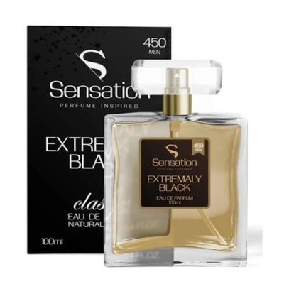 Sensation 450 Men Extremaly Black - Eau de Parfum pour Homme 100 ml