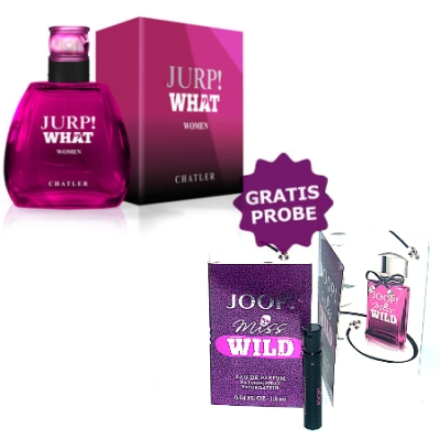 Chatler Jurp What Woman 100 ml + echantillon Joop! Miss Wild