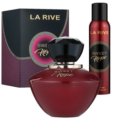 La Rive Sweet Hope - Coffret promotionnel pour Femme, Eau de Parfum 90 ml, deodorant 150 ml