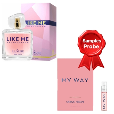 Luxure Like Me 100 ml + echantillon Spray Armani My Way