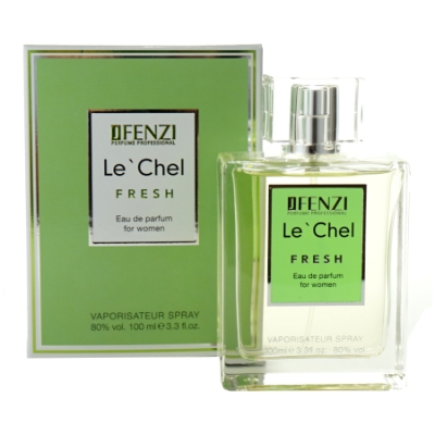 JFenzi Le Chel Fresh - Coffret promotionnel pour Femme, Eau de Parfum 100 ml, roll-on 10 ml