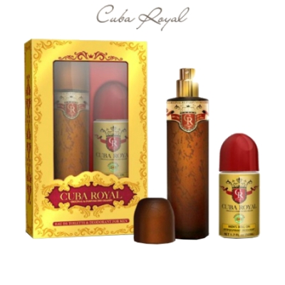Cuba Royal - Coffret Pour Homme, Eau de Toilette, Deodorant Roll-On