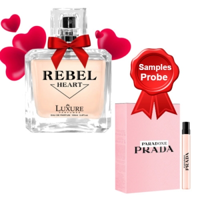 Luxure Rebel Heart 100 ml + echantillon Prada Paradoxe