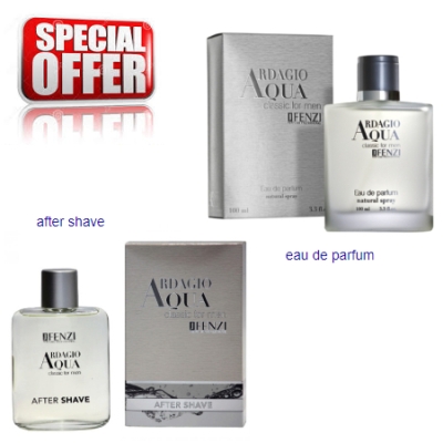 JFenzi Ardagio Aqua Classic Men - Promotional Set, Eau de Parfum, Après-rasage