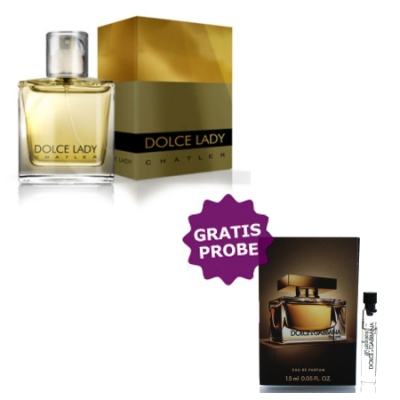 Chatler Dolce Lady Gold 100 ml + echantillon Dolce Gabbana The One Women