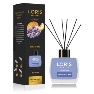 Loris Melon & Violet, Diffuseur Arôme, Desodorisant sticks - 120 ml