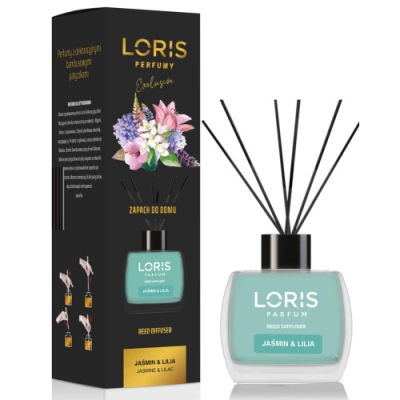Loris Jasmine & Lilas - Diffuseur Arôme, Desodorisant sticks 120 ml