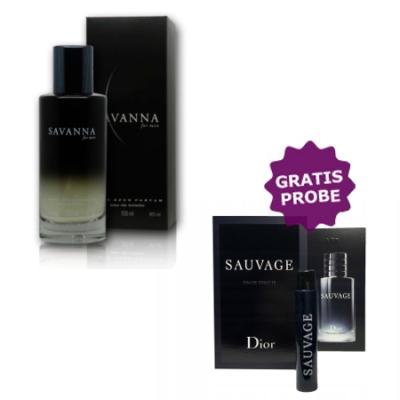 Cote Azur Savanna Men 100 ml + echantillon Dior Sauvage