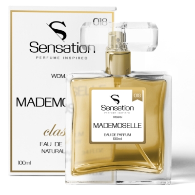 Sensation 018 Mademoselle - Eau de Parfum pour Femme 100 ml