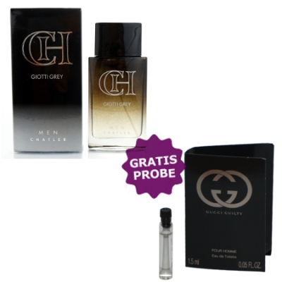 Chatler Giotti CH Grey 100 ml + echantillon Gucci Guilty Homme