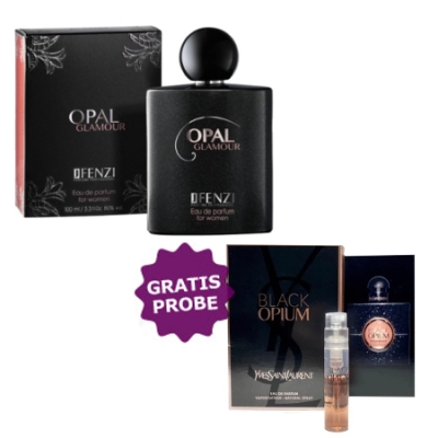 JFenzi Opal Glamour 100 ml + echantillon Yves Saint Laurent Opium Black