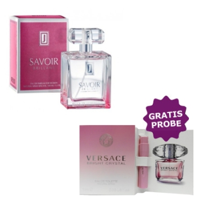 JFenzi Savoir Brillant 100 ml + echantillon Versace Bright Crystal