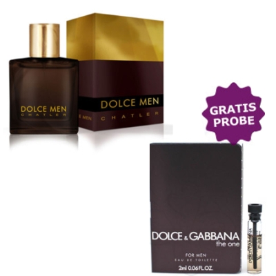 Chatler Dolce Men Gold 100 ml + echantillon Dolce Gabbana The One Men