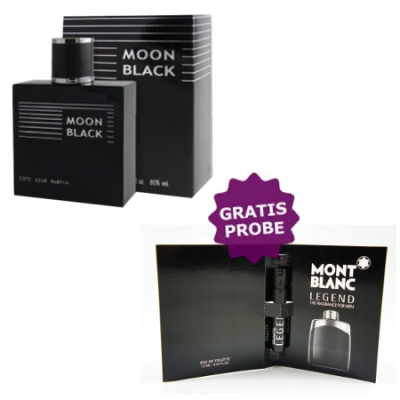 Cote Azur Moon Black 100 ml + echantillon Mont Blanc Legend