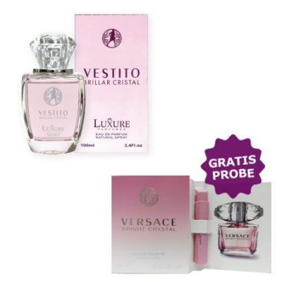 Luxure Vestito Brillar Cristal 100 ml + echantillon Versace Bright Crystal