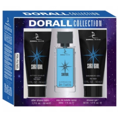 Dorall Saraqael - Set pour Homme, Eau de Toilette, Baume à raser, Gel Douche