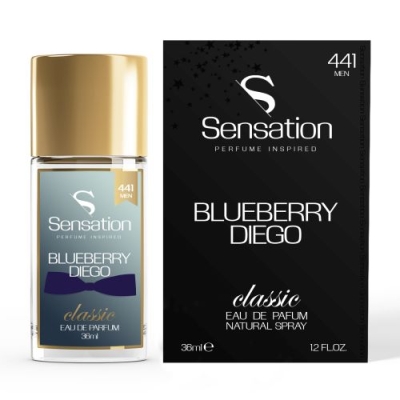 Sensation 441 Men BlueBerry Diego - Eau de Parfum pour Homme 36 ml