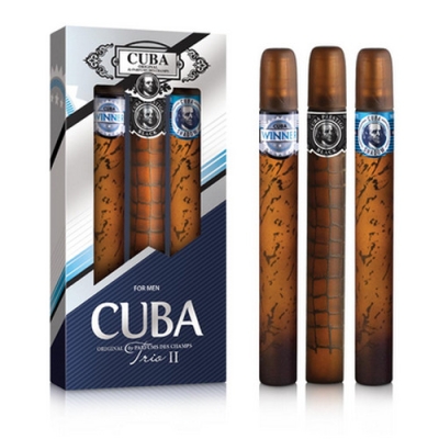 Cuba Trio II Men - Winner, Shadow, Black - Coffret Pour Homme 3 x 35 ml