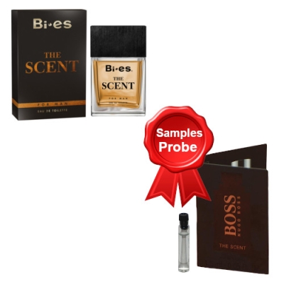 Bi-Es The Scent For Man 100 ml + echantillon Hugo Boss The Scent Him