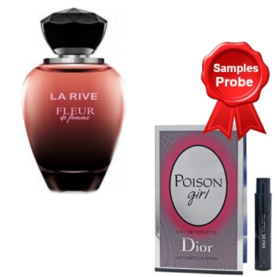 La Rive Fleur De Femme 90 ml + echantillon Dior Poison Girl