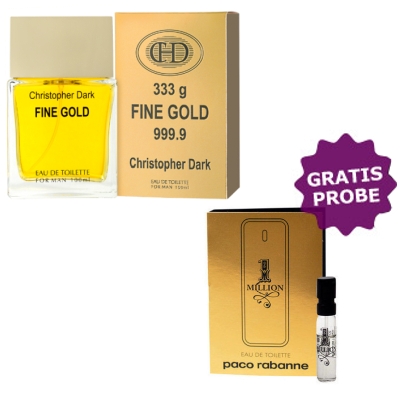 Christopher Dark Fine Gold 100 ml + echantillon Paco Rabanne 1 Million