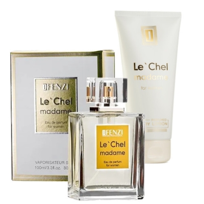 JFenzi Le Chel Madame - Coffret promotionnel pour Femme, Eau de Parfum 100 ml, lait corporel 200 ml