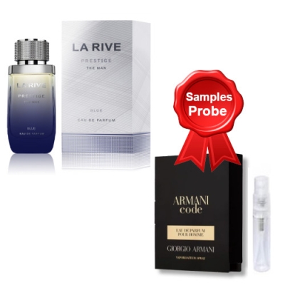 La Rive Prestige Blue The Man 75 ml + echantillon Armani Code Men