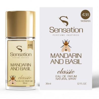 Sensation 438 Mandarin and Basil - Eau de Parfum  pour Femme 36 ml