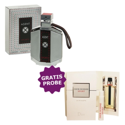 Linn Young Agent X Sports 100 ml + echantillon gratuit Christian Dior Homme Sport
