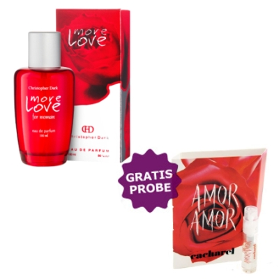 Christopher Dark More Love 100 ml + echantillon Cacharel Amor