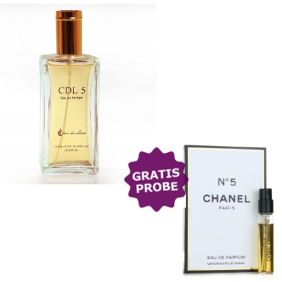 Clair de Lune CDL 5 EDP 100 ml + echantillon Chanel No. 5