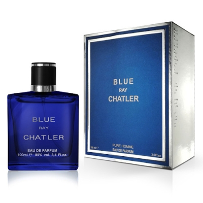 Chatler Blue Ray - Ensemble promotionnel, Eau de Parfum 100 ml + Eau de Parfum 30 ml