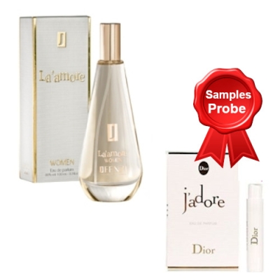 JFenzi La Amore - Eau de Parfum Pour Femme 100 ml, echantillon Dior Jadore