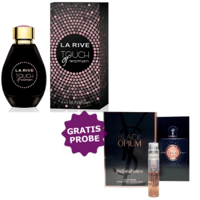 La Rive Touch Woman - Eau de Parfum Pour Femme 90 ml, echantillon Yves Saint Laurent Opium Black